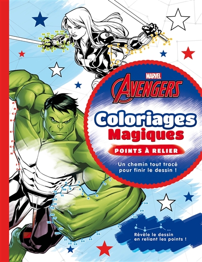 Avengers : coloriages magiques : points à relier