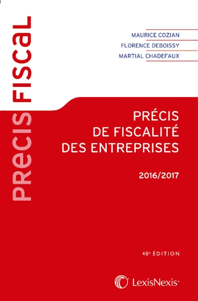 Précis de fiscalité des...
