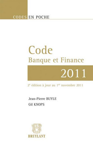 Code banque et finance 2011