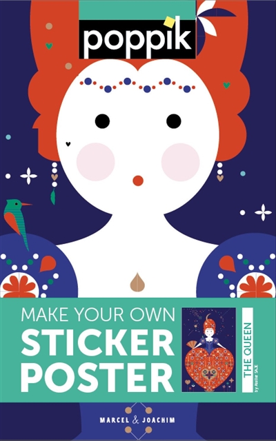 The queen : make your own sticker poster