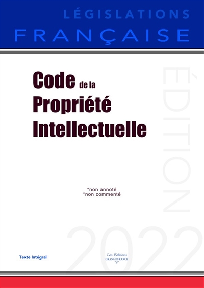 Code de la propriété intellectuelle : Non annoté
