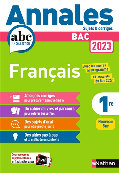 Français 1re : nouveau bac, 2023
