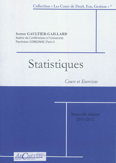 Statistiques : cours et exercices : 2011-2012