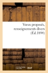 Voeux proposés,...
