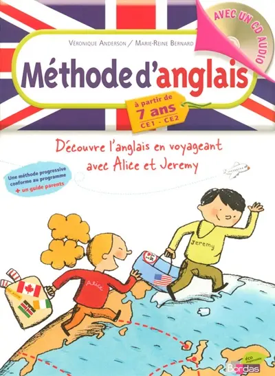 Méthode d'anglais CE1-CE2, à partir de 7 ans