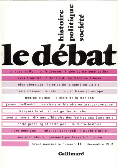 Débat (Le), n° 17