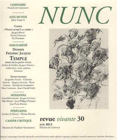 Nunc, n° 30. Dossier Frédéric Jacques Temple