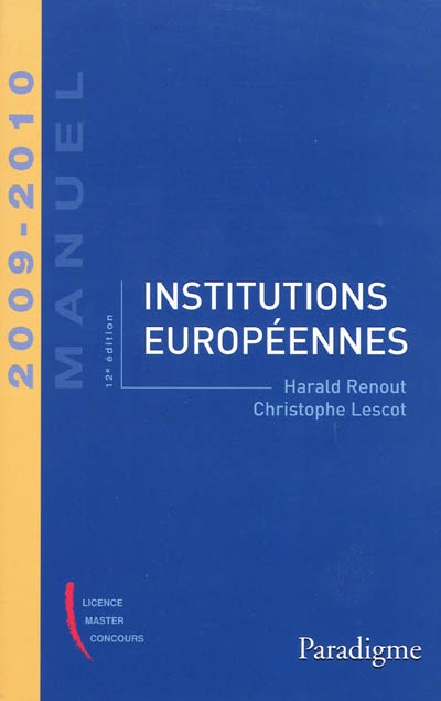 Institutions européennes : 2009-2010