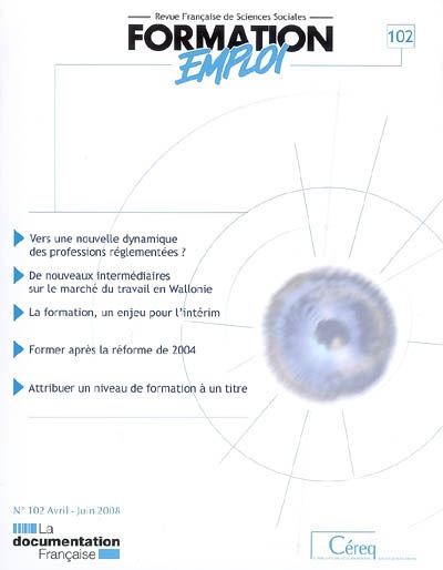 Formation emploi, n° 102
