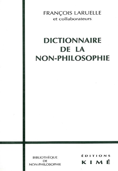 Dictionnaire de non-philosophie