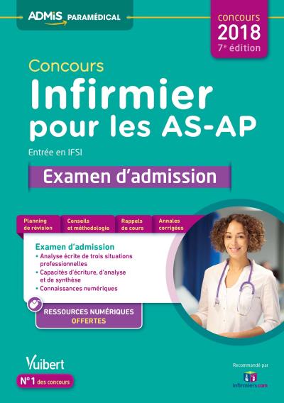 Concours infirmier pour les AS-AP : examen d'admission, entrée en IFSI : concours 2018