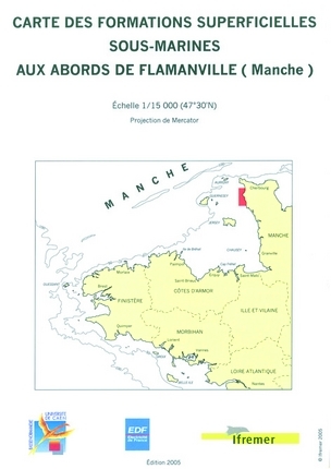 Carte des formations sous-marines aux abords de Flamanville (Manche) : échelle 1:15.000