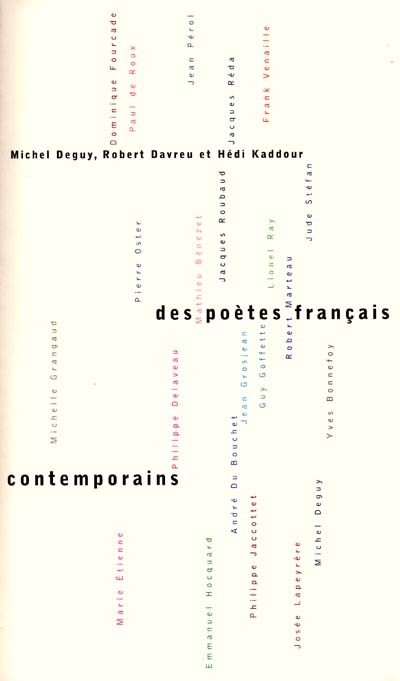Des poètes français contemporains