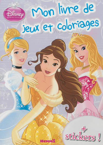 Disney princesses : mon livre de jeux et coloriages