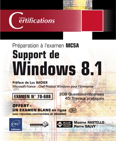 Support de Windows 8.1 : préparation à l'examen MCSA, examen 70-688
