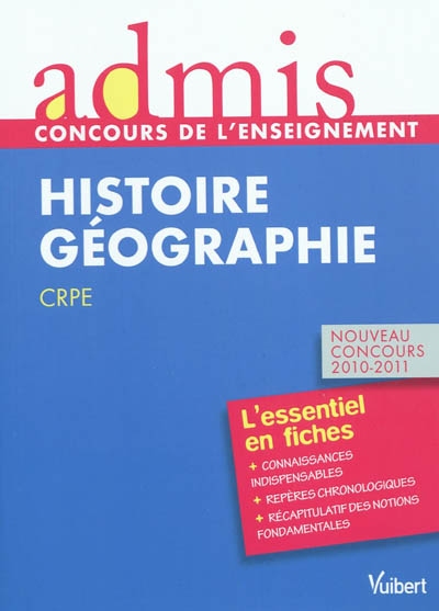 Histoire géographie CRPE
