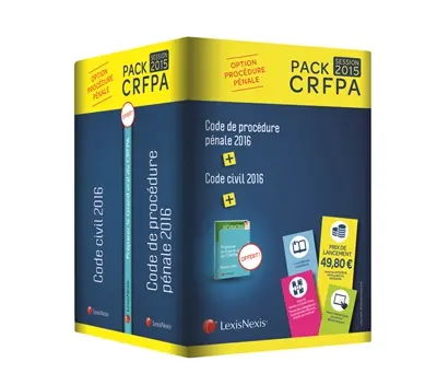Pack CRFPA session 2015 : option procédure pénale
