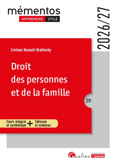 Droit des personnes et de...