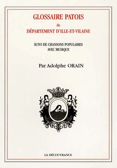 Glossaire patois du département d'Ille-et-Vilaine