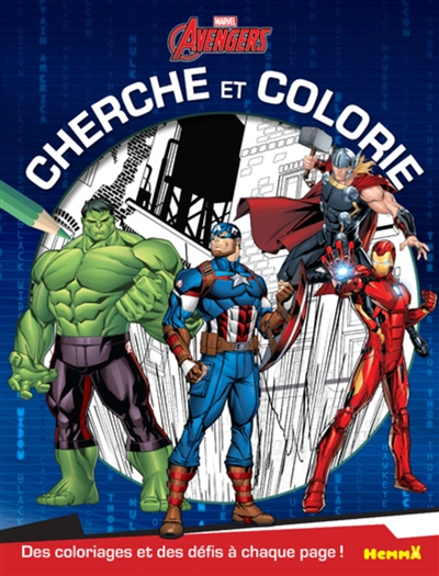 Avengers : cherche et colorie