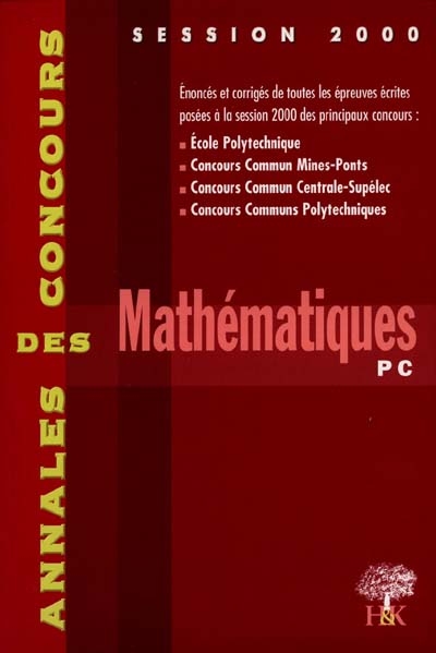 Mathématiques PC : 2000