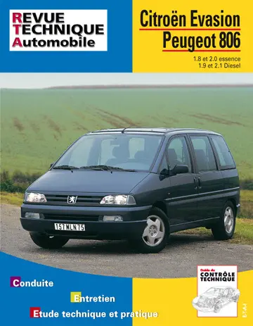 Revue technique automobile, n° 576.3. Peugeot 806/Citroën Evasion 95/98