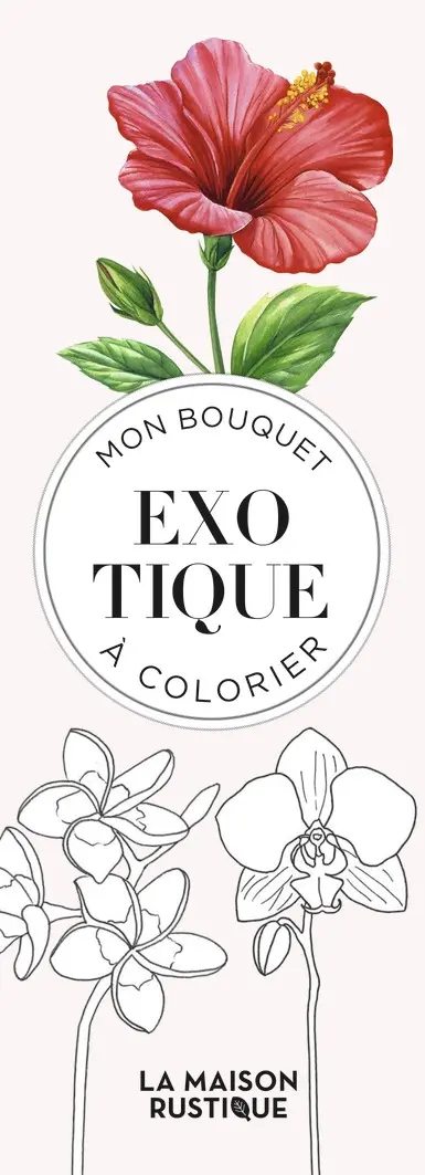 Mon bouquet exotique à colorier
