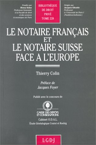 Le notaire français et le notaire suisse