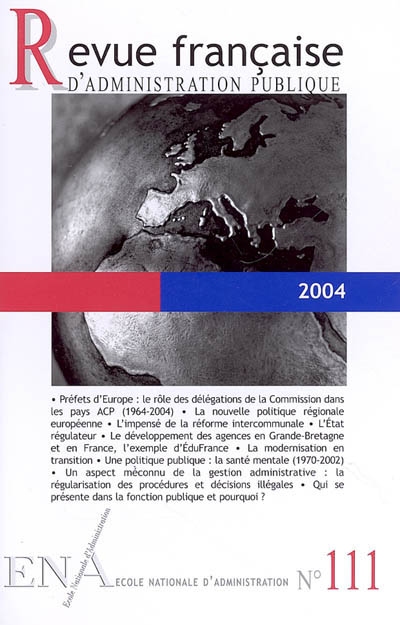 Revue française d'administration publique, n° 111