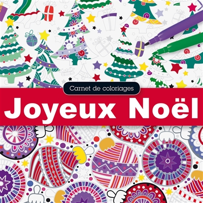 Carnet de coloriages : joyeux Noël