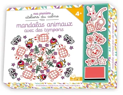 Mandalas animaux avec des tampons