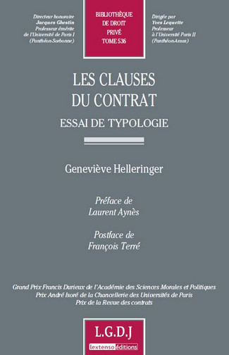 Les clauses du contrat : essai de typologie