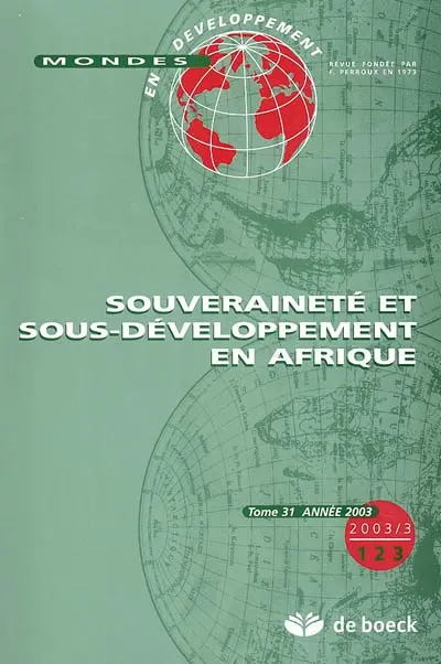 Mondes en développement, n° 123. Souveraineté et sous-développement en Afrique