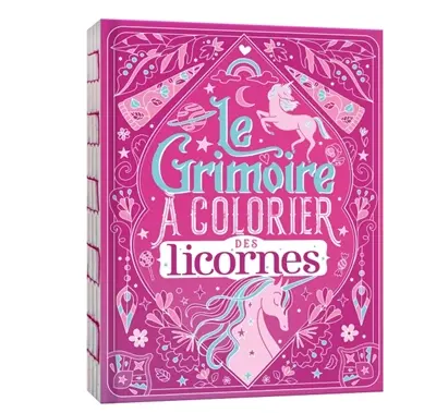 Le grimoire à colorier des licornes