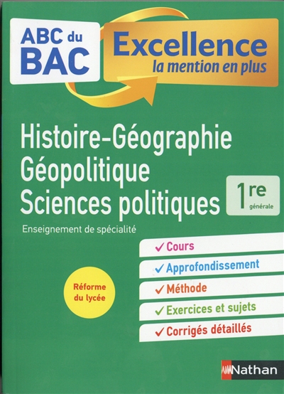 Histoire géographie, géopolitique, sciences politiques 1re générale : enseignement de spécialité : réforme du lycée