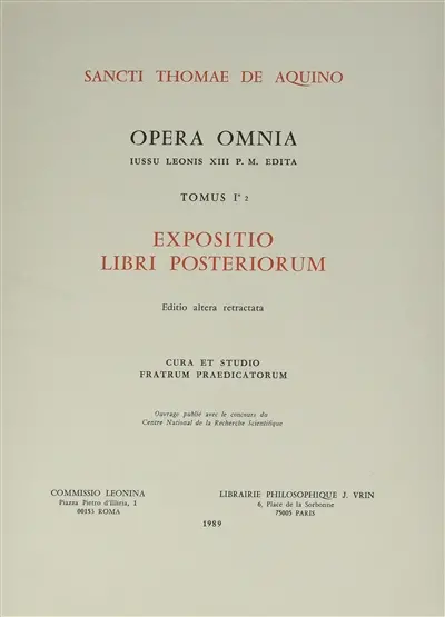 Expositio libri Peryermenias. Vol. 1