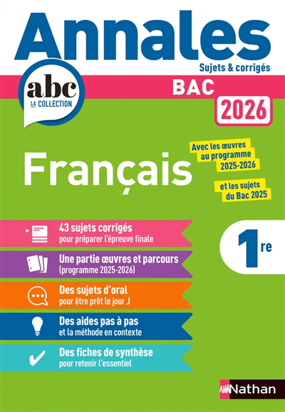 Français 1re : bac 2026