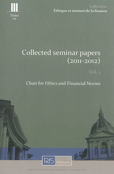 Collected seminar papers : 2011-2012. Vol. 1