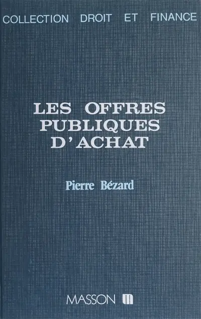 Les Offres publiques d'achat