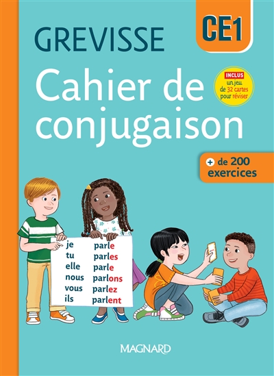 Cahier de conjugaison Grevisse CE1 : + de 200 exercices