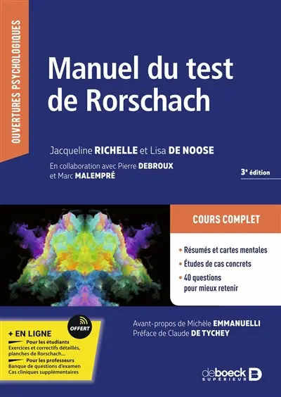 Manuel du test de Rorschach