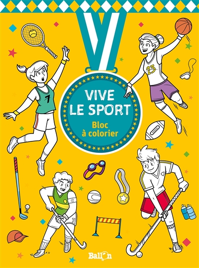 Vive le sport : bloc à colorier