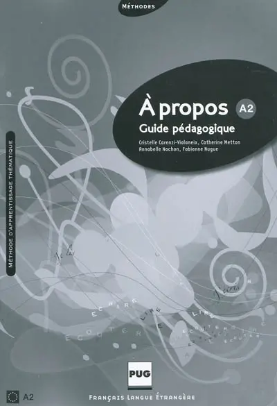 A propos A2 : guide pédagogique