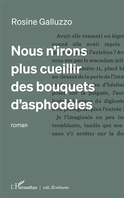 Nous n'irons plus cueillir des bouquets d'asphodèles