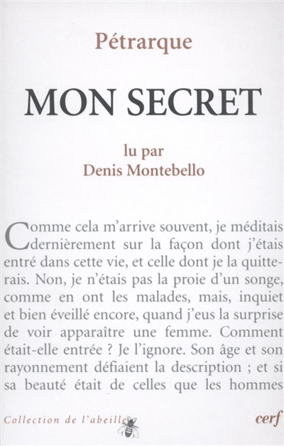 François Pétrarque, Mon secret