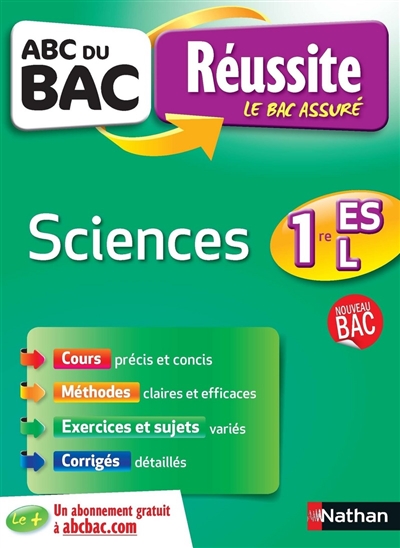 Sciences : 1re ES, L