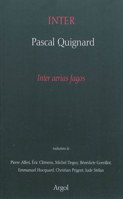 Inter : Inter aerias fagos
