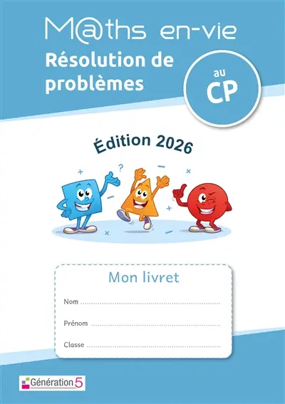 Livret élève : Enseigner la résolution de problèmes au CP (édition 2026)