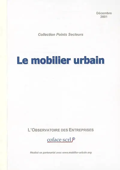 Le mobilier urbain