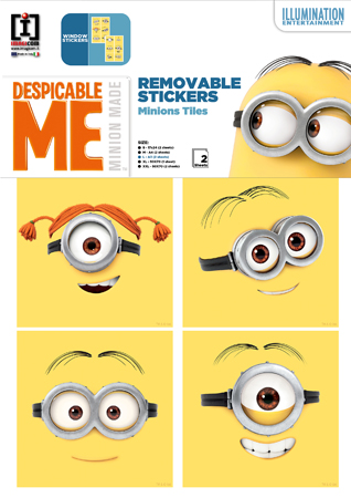 Minions : tête : stickers